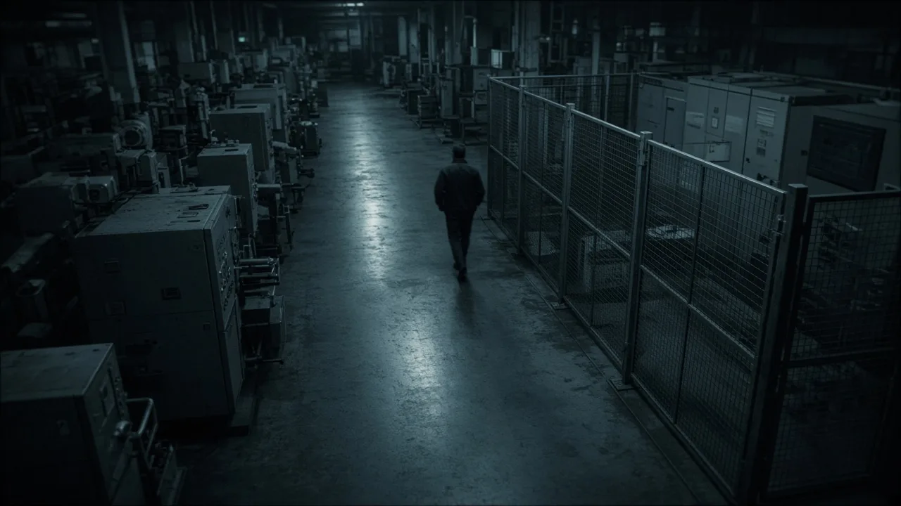 After-hours restricted-zone intrusion on a night camera