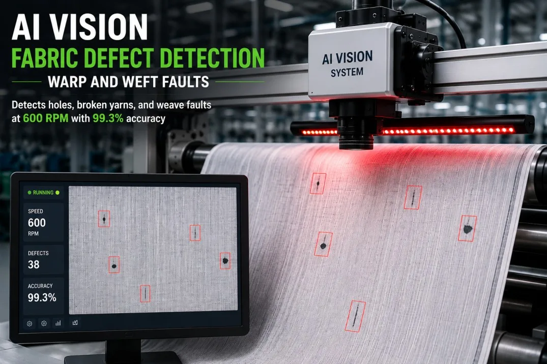 Warp and weft defect classification with bounding boxes